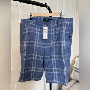 NWT Quiksilver Men’s Plaid Shorts Size 38